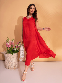 Сарафан ISSA Plus модель 10800A_красный Фото