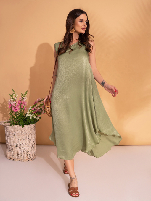 Сарафан ISSA Plus модель 10800A_оливковый Фото