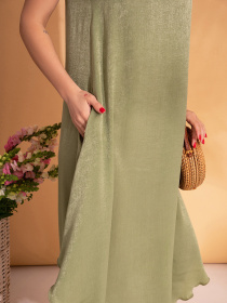 Сарафан ISSA Plus модель 10800A_оливковый Фото