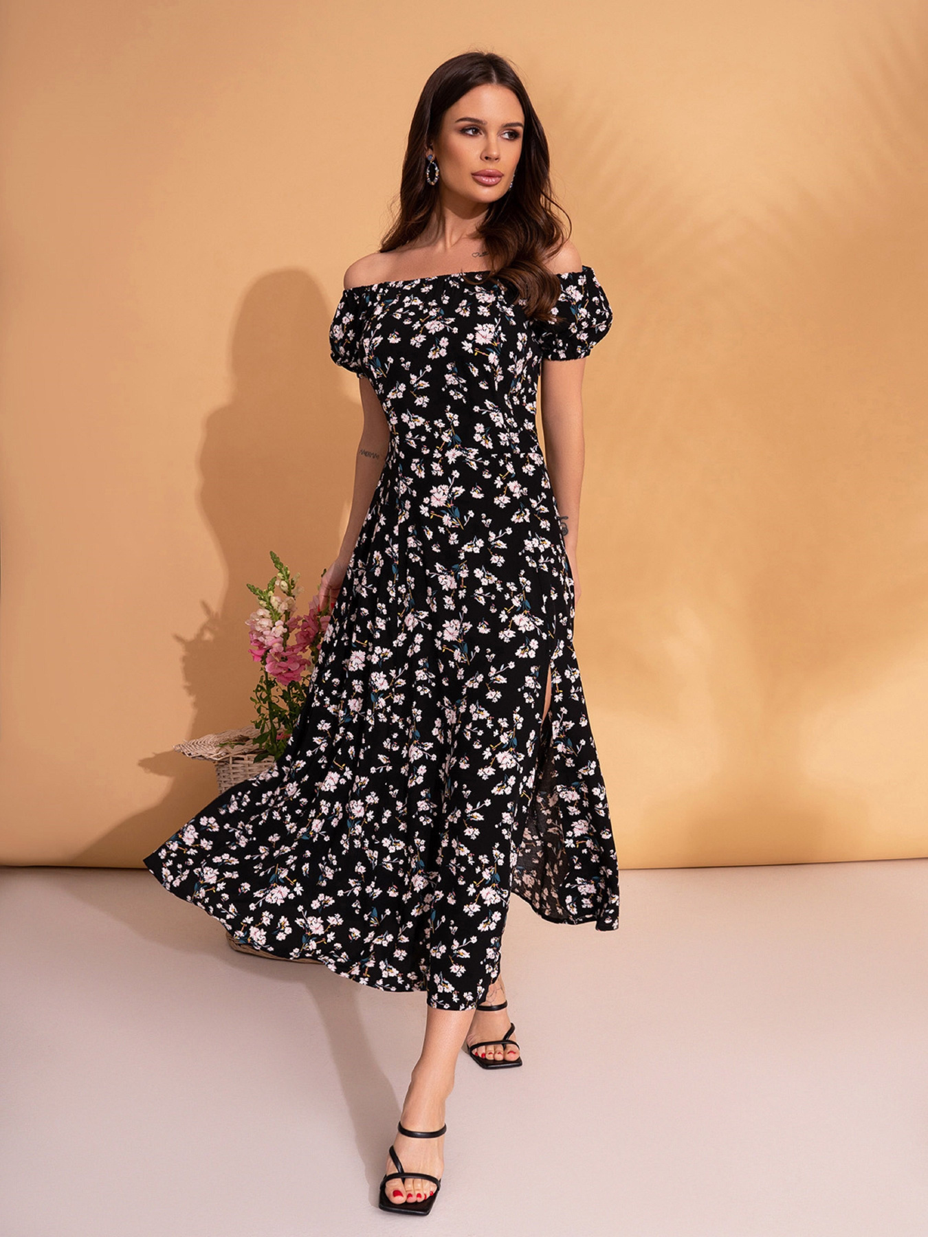 Сукня міді ISSA Plus модель 14699_черный Фото