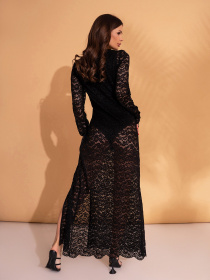 Сукня максі ISSA Plus модель 14704_черный Фото