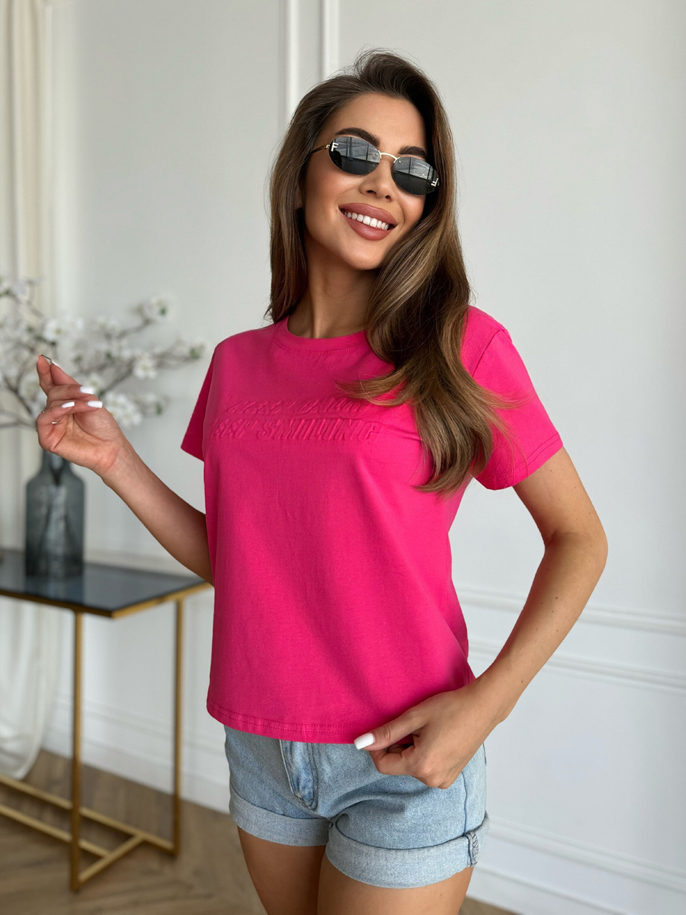 Футболка ISSA Plus модель WN20-631_малиновый Фото