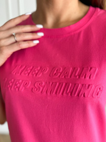 Футболка ISSA Plus модель WN20-631_малиновый Фото