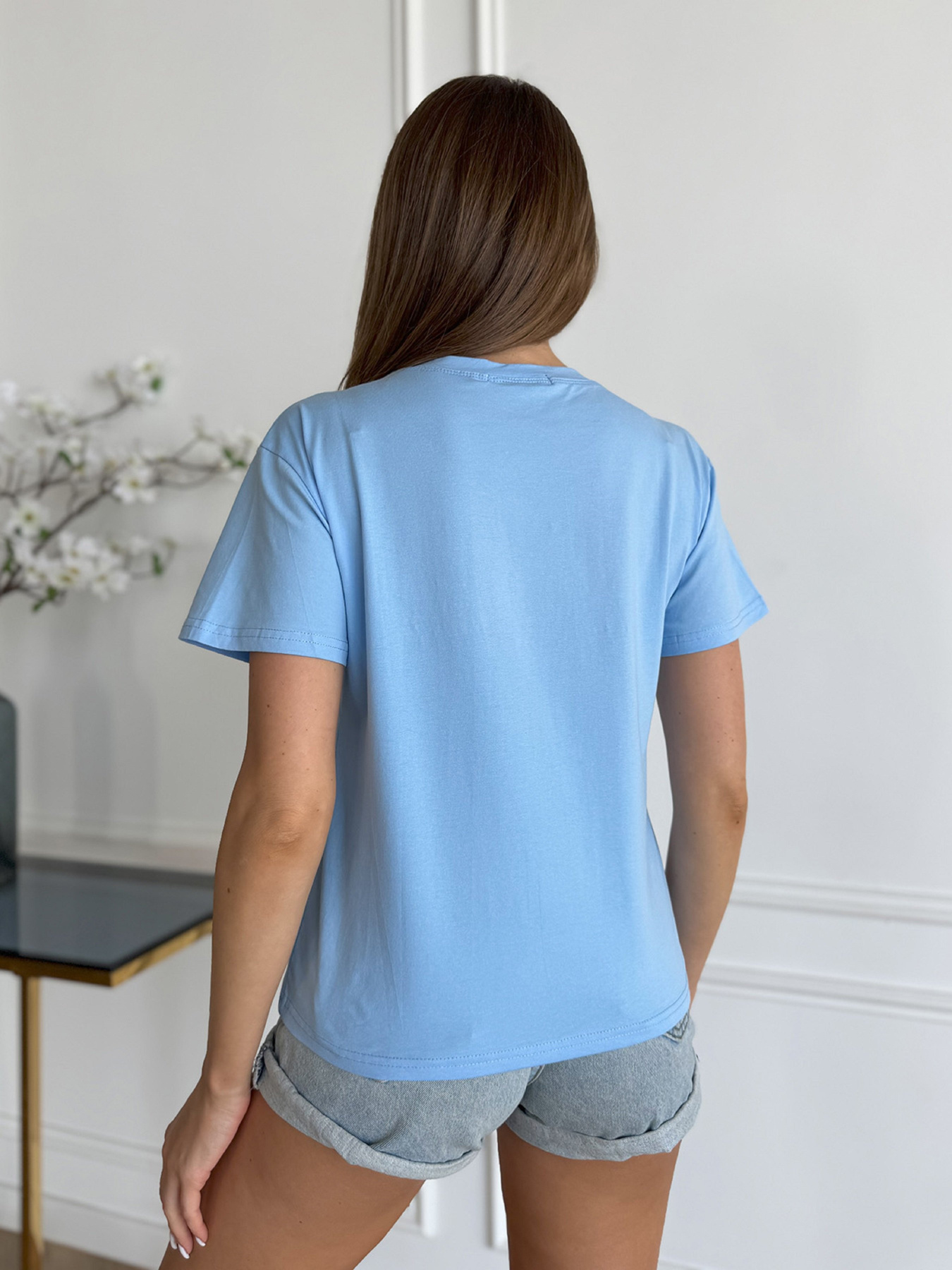 Футболка ISSA Plus модель WN20-631_голубой Фото