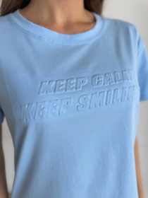 Футболка ISSA Plus модель WN20-631_голубой Фото