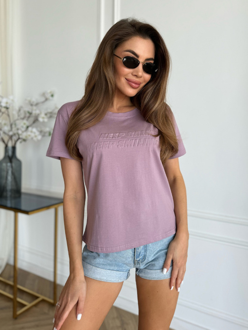 Футболка ISSA Plus модель WN20-631_сиреневый Фото