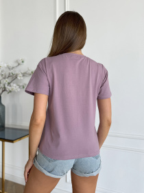 Футболка ISSA Plus модель WN20-631_сиреневый Фото