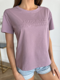 Футболка ISSA Plus модель WN20-631_сиреневый Фото