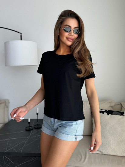 Футболка ISSA Plus модель WN20-631_черный — фото - INTERTOP