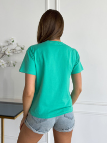 Футболка ISSA Plus модель WN20-631_бирюзовый Фото