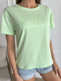 Футболка ISSA Plus модель WN20-631_салатовый Фото