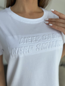 Футболка ISSA Plus модель WN20-631_белый Футболка ISSA Plus модель WN20-631_белый Фото