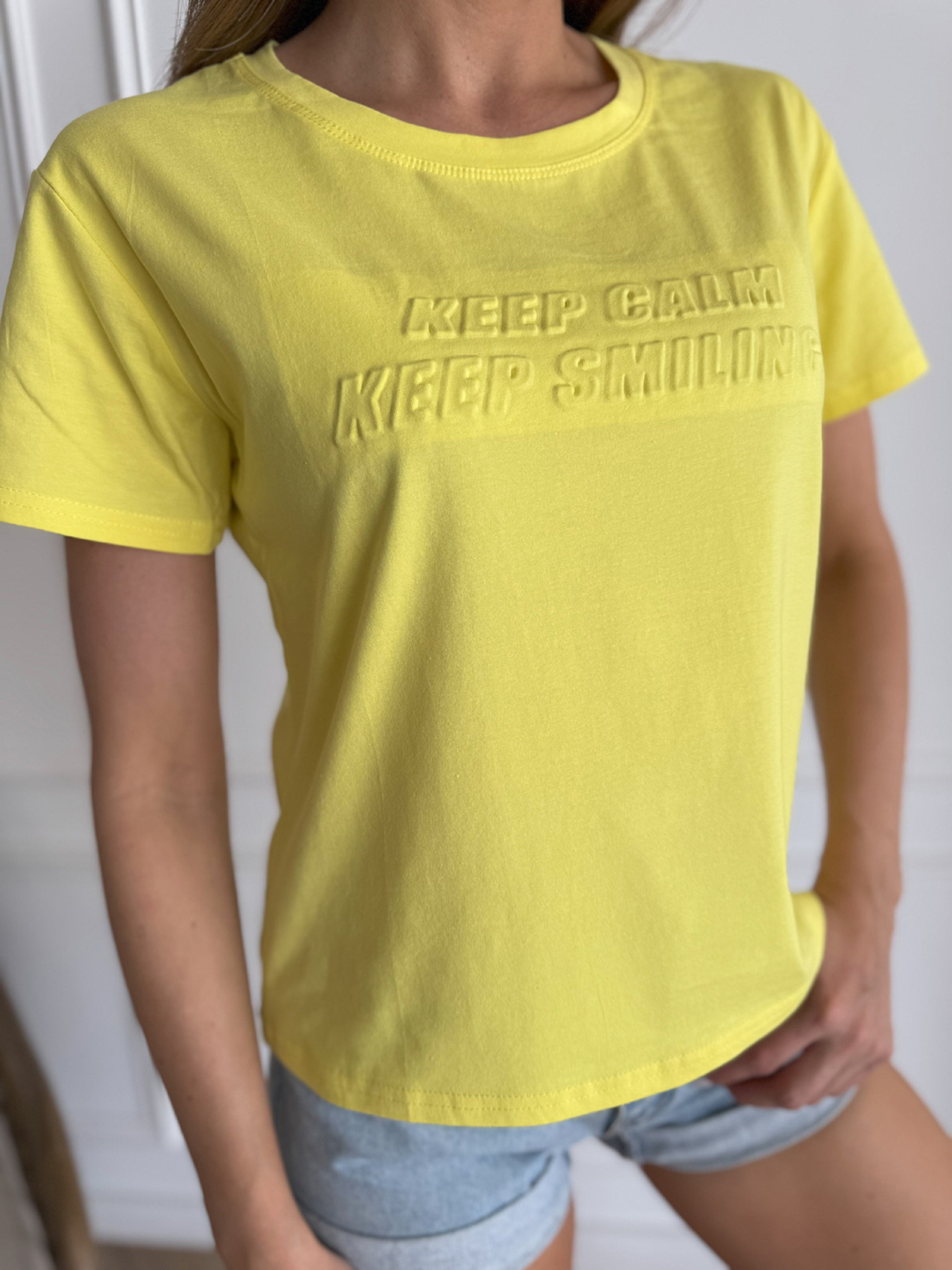 Футболка ISSA Plus модель WN20-631_желтый Футболка ISSA Plus модель WN20-631_желтый Фото