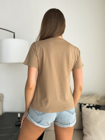 Футболка ISSA Plus модель WN20-631_темно_бежевый Фото