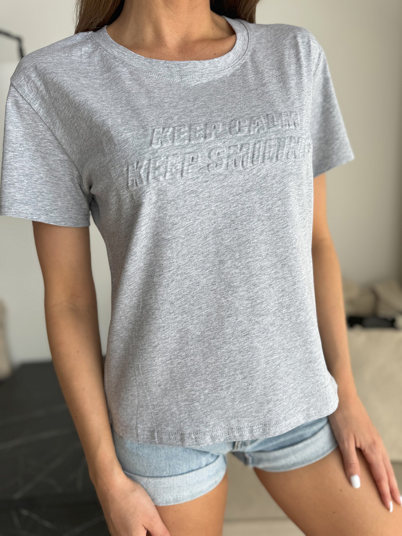 Футболка ISSA Plus модель WN20-631_серый Фото