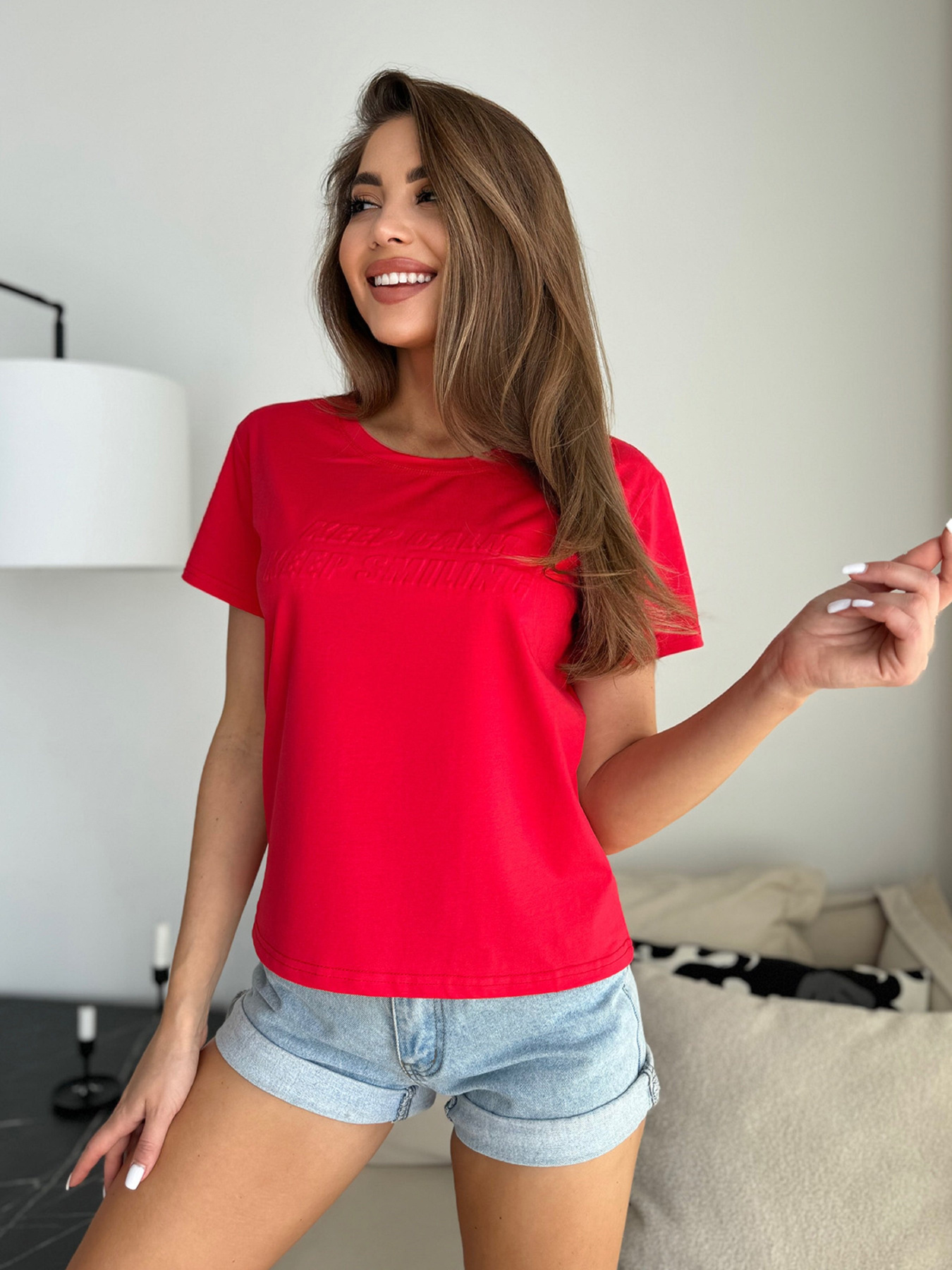 Футболка ISSA Plus модель WN20-631_красный Футболка ISSA Plus модель WN20-631_красный Фото