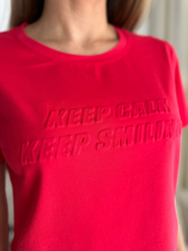 Футболка ISSA Plus модель WN20-631_красный Футболка ISSA Plus модель WN20-631_красный Фото