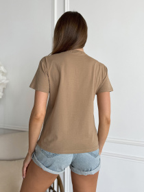 Футболка ISSA Plus модель WN20-632_бежевый Фото