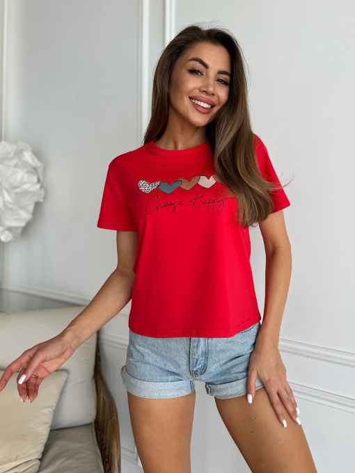 Футболка ISSA Plus модель WN20-632_красный Фото