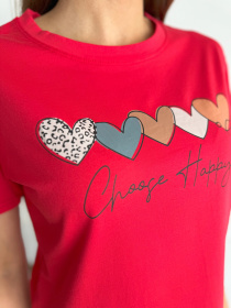 Футболка ISSA Plus модель WN20-632_красный Футболка ISSA Plus модель WN20-632_красный Фото