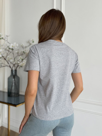 Футболка ISSA Plus модель WN20-632_серый Футболка ISSA Plus модель WN20-632_серый Фото