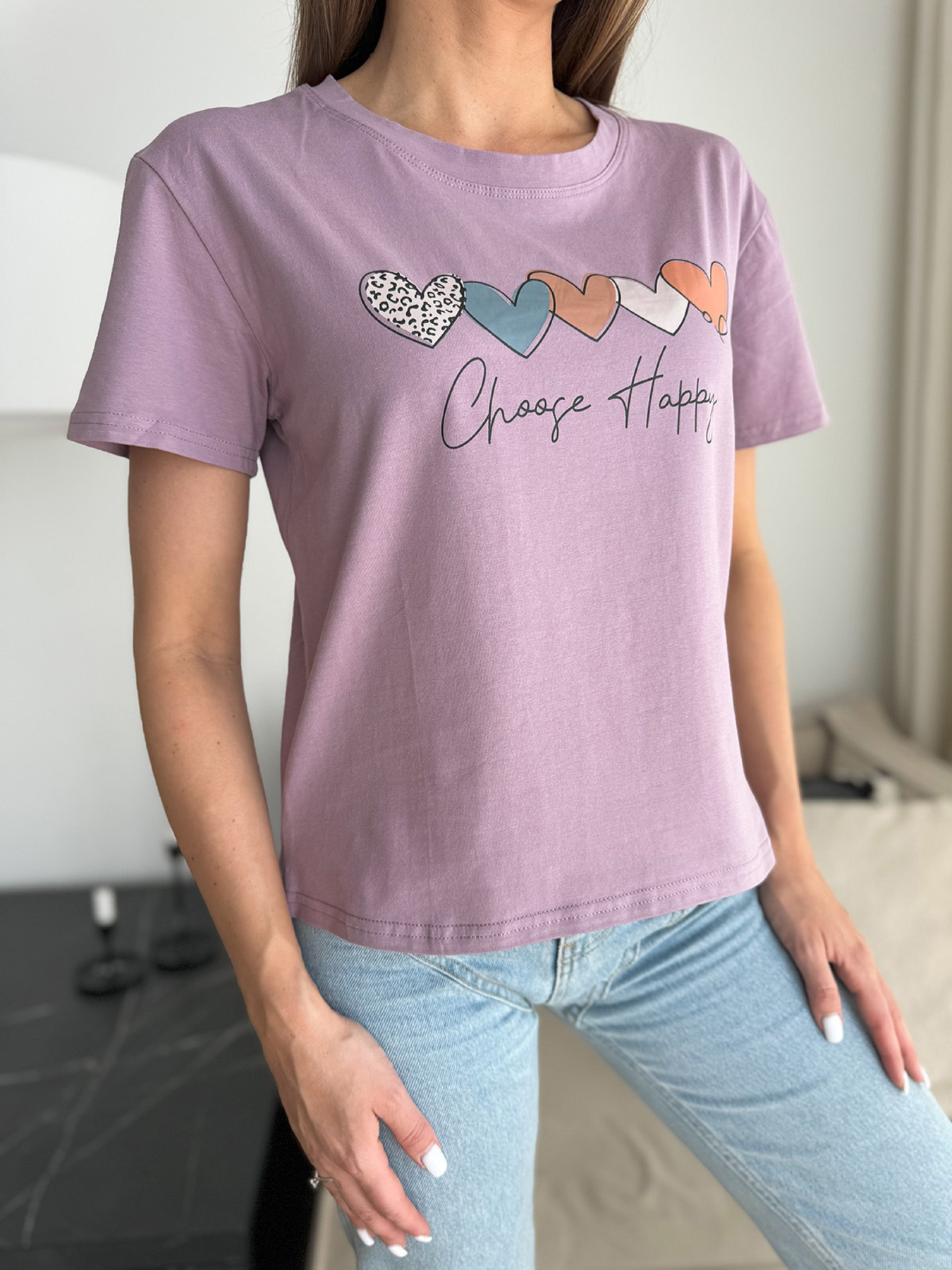 Футболка ISSA Plus модель WN20-632_сиреневый Фото