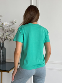 Футболка ISSA Plus модель WN20-632_бирюзовый Фото