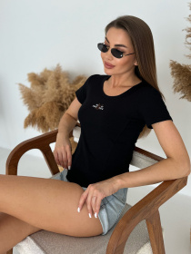 Футболка ISSA Plus модель WN20-633_черный Фото