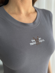 Футболка ISSA Plus модель WN20-633_темно_серый Фото