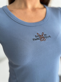 Футболка ISSA Plus модель WN20-633_голубой Футболка ISSA Plus модель WN20-633_голубой Фото