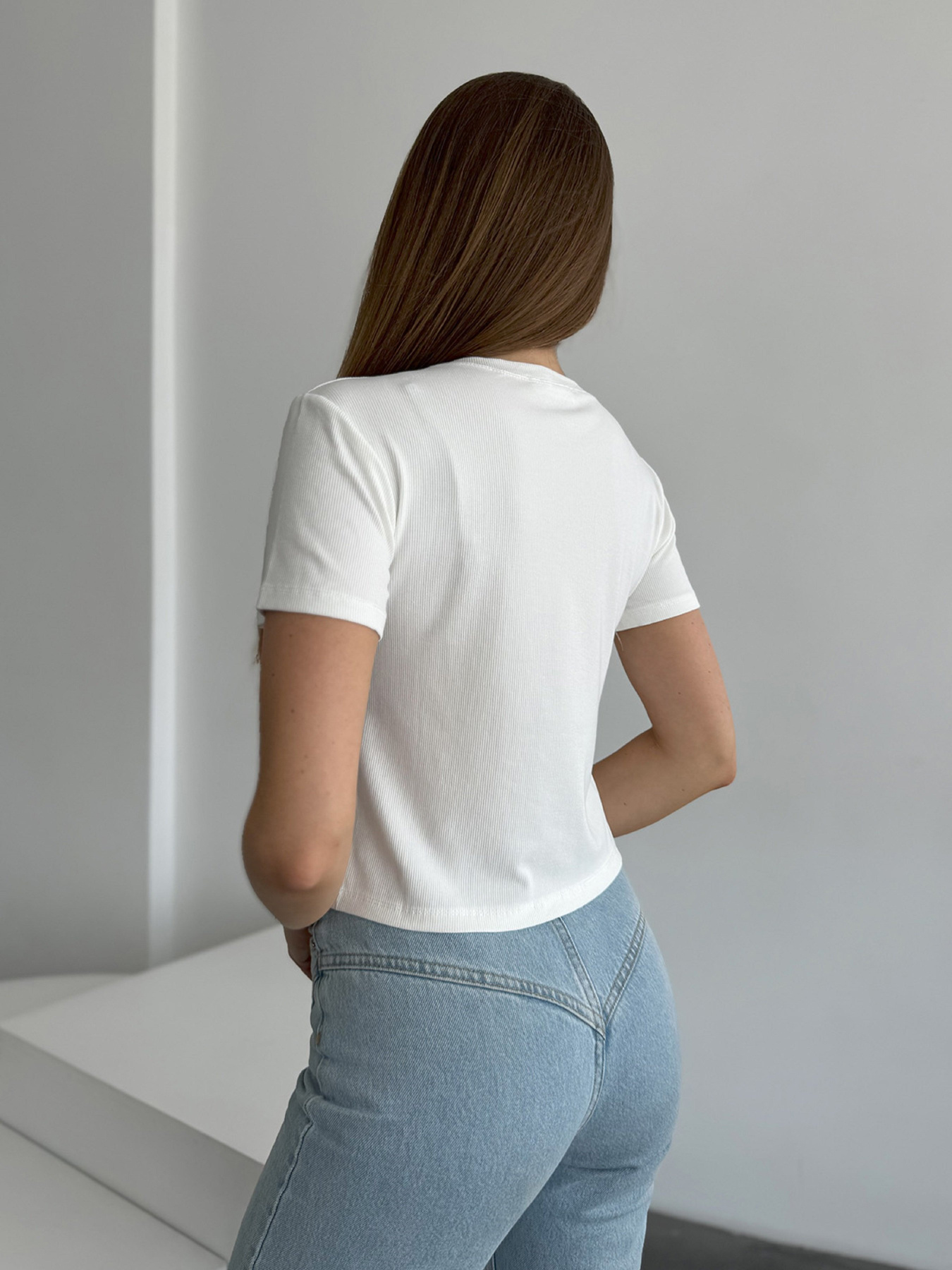 Футболка ISSA Plus модель WN20-634_белый Футболка ISSA Plus модель WN20-634_белый Фото