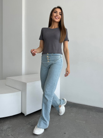 Футболка ISSA Plus модель WN20-634_темно_серый Фото