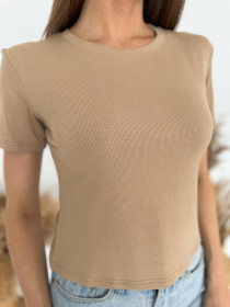 Футболка ISSA Plus модель WN20-634_бежевый Футболка ISSA Plus модель WN20-634_бежевый Фото