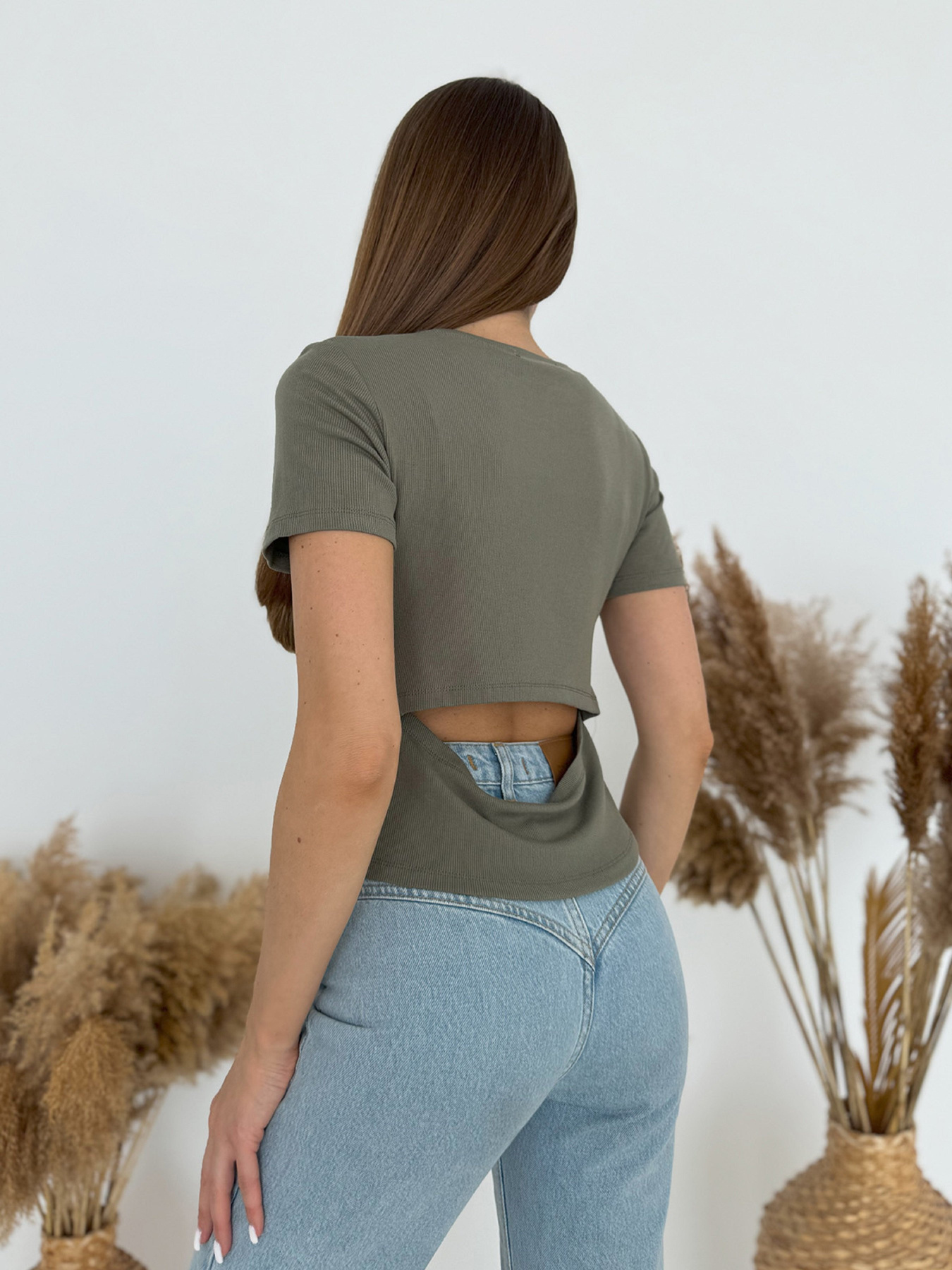 Футболка ISSA Plus модель WN20-635_хаки Фото