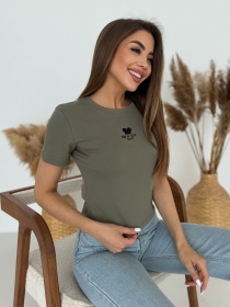 Футболка ISSA Plus модель WN20-635_хаки Фото