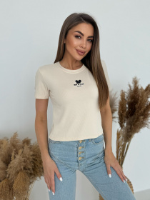 Футболка ISSA Plus модель WN20-635_светло_бежевый Фото