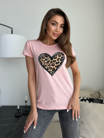 Футболка ISSA Plus модель WN20-622_розовый Фото