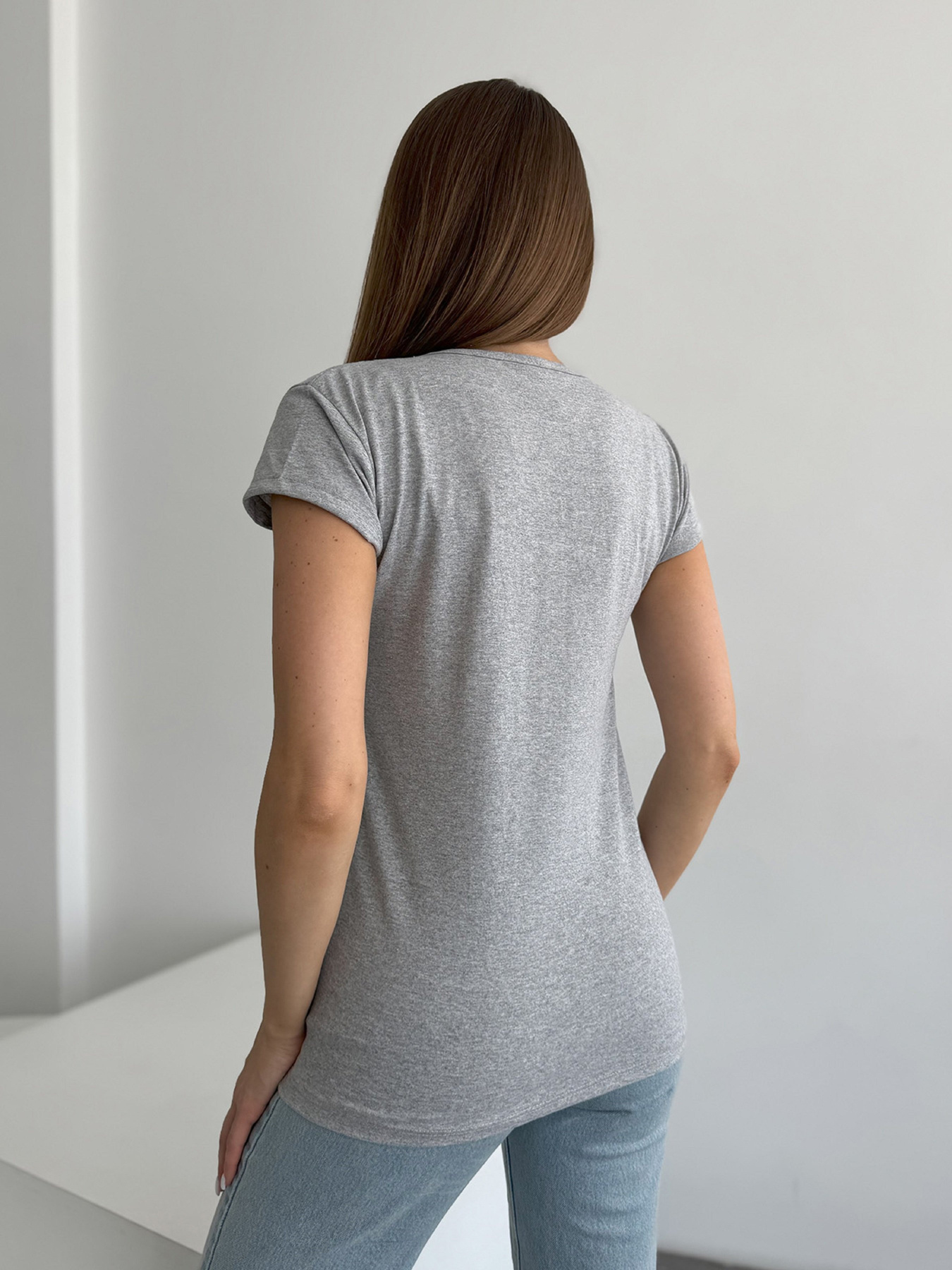 Футболка ISSA Plus модель WN20-623_серый Фото