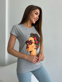 Футболка ISSA Plus модель WN20-623_серый Фото