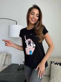 Футболка ISSA Plus модель WN20-624_черный Фото