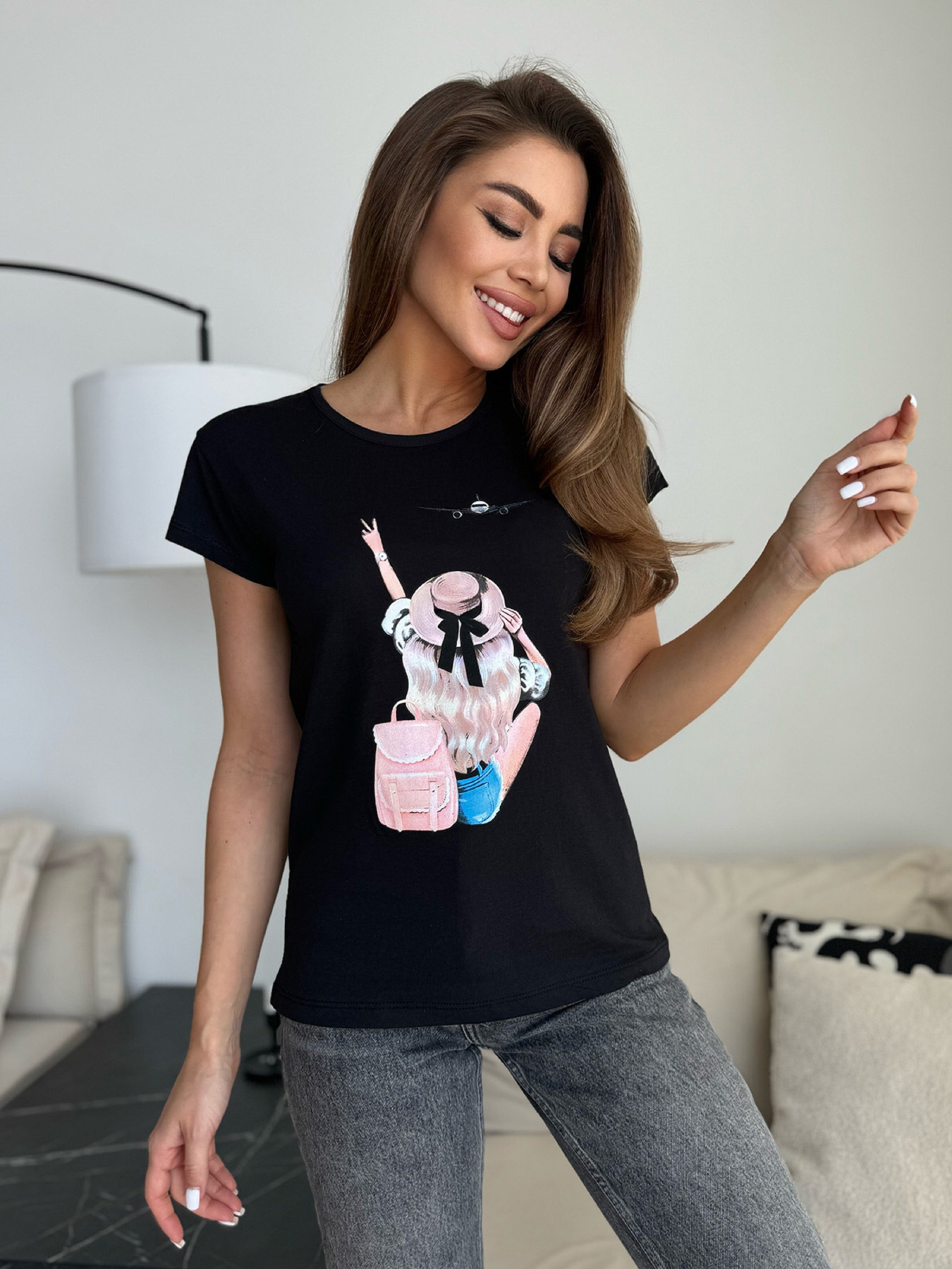 Футболка ISSA Plus модель WN20-624_черный Фото