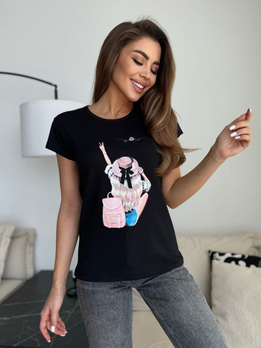 Футболка ISSA Plus модель WN20-624_черный Фото