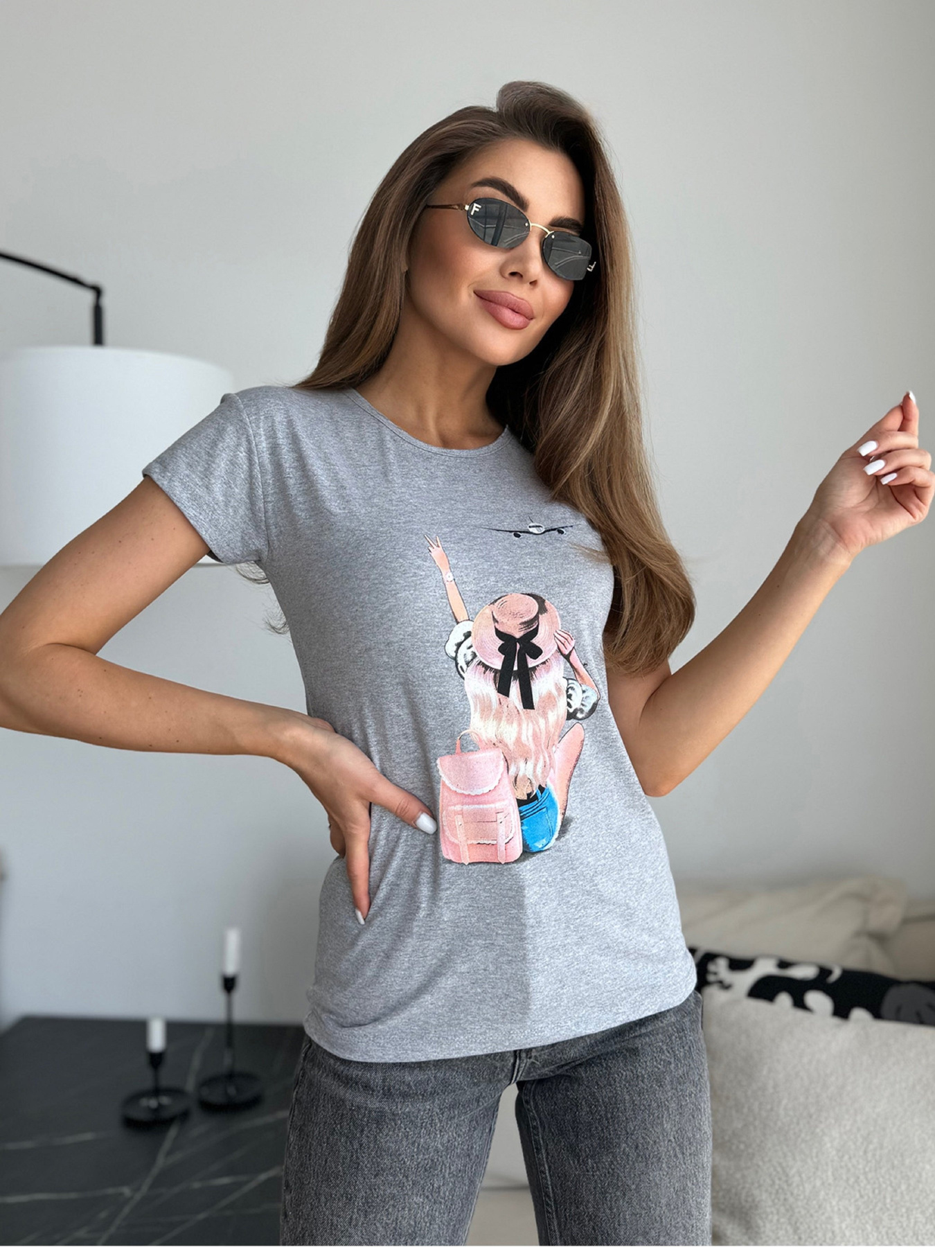 Футболка ISSA Plus модель WN20-624_серый Фото