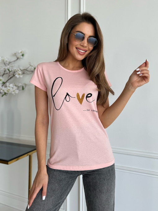 Футболка ISSA Plus модель WN20-625_розовый Фото