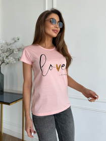 Футболка ISSA Plus модель WN20-625_розовый Фото