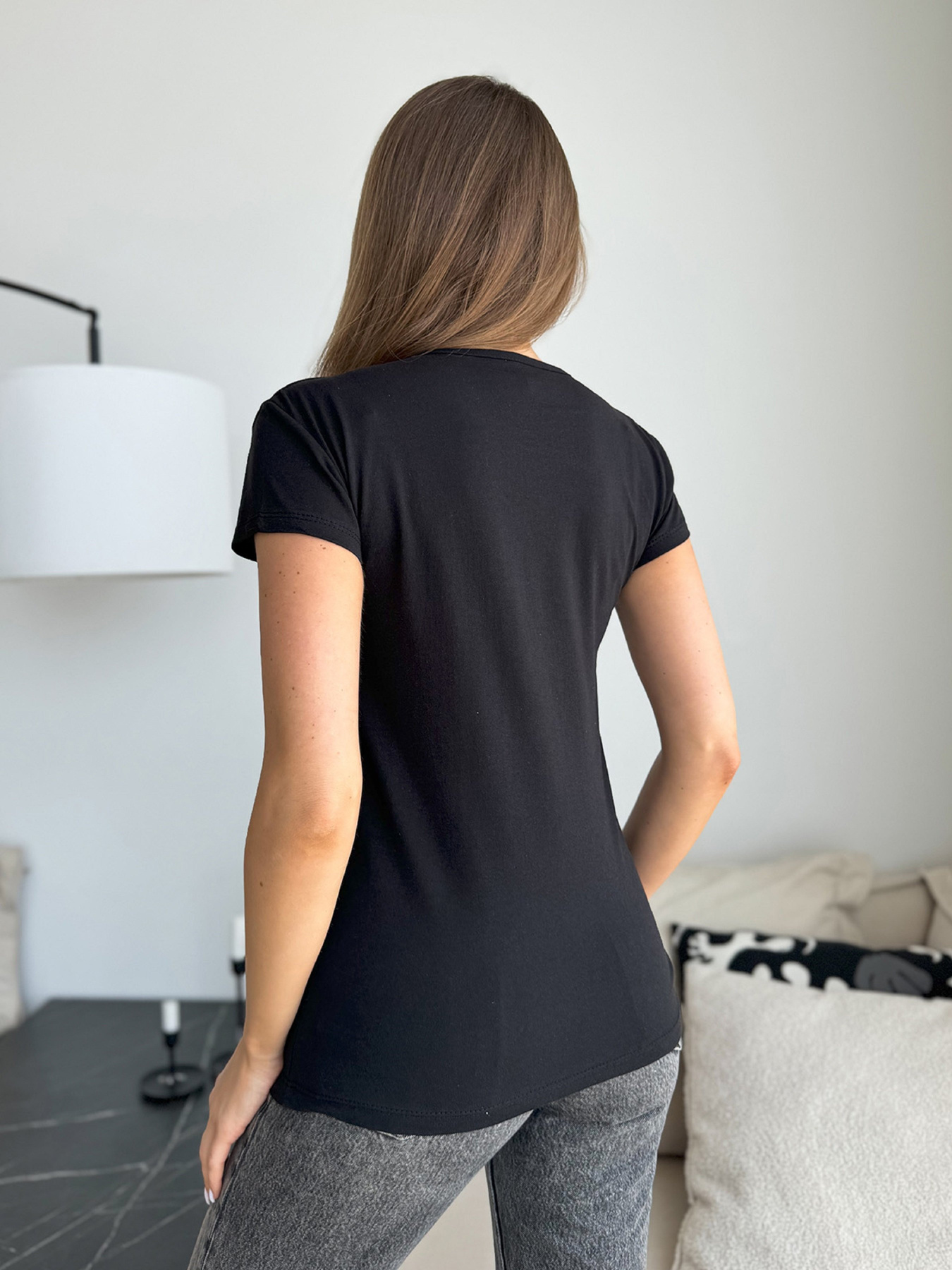 Футболка ISSA Plus модель WN20-627_черный Футболка ISSA Plus модель WN20-627_черный Фото