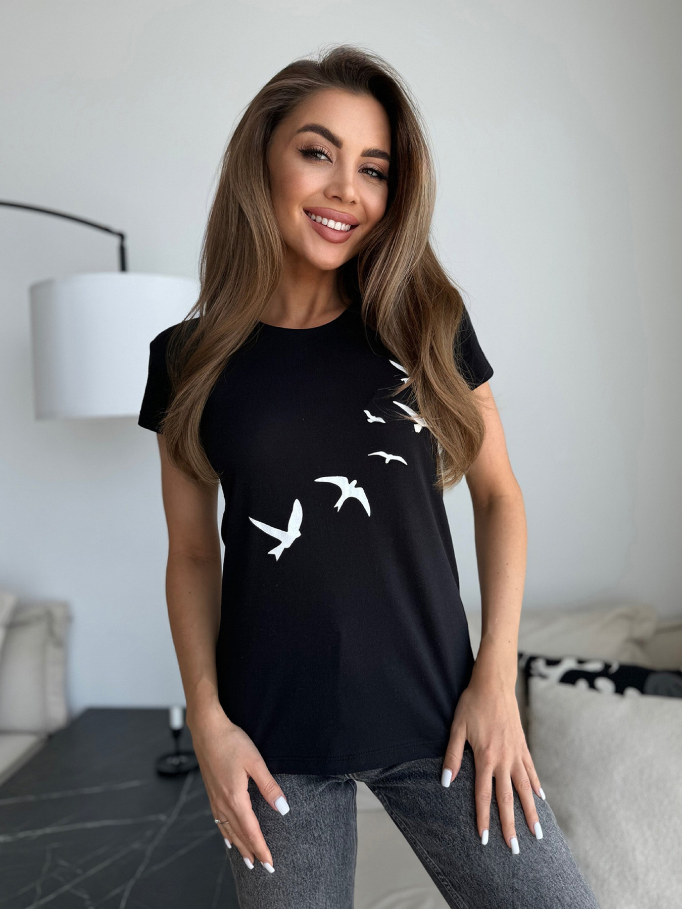 Футболка ISSA Plus модель WN20-627_черный Футболка ISSA Plus модель WN20-627_черный Фото