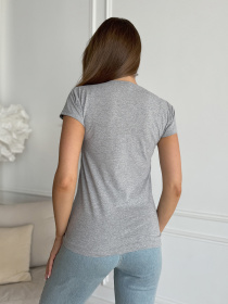 Футболка ISSA Plus модель WN20-627_серый Фото