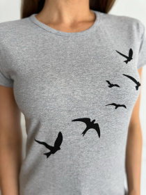 Футболка ISSA Plus модель WN20-627_серый Фото