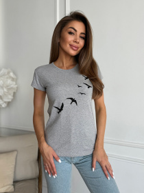 Футболка ISSA Plus модель WN20-627_серый Фото